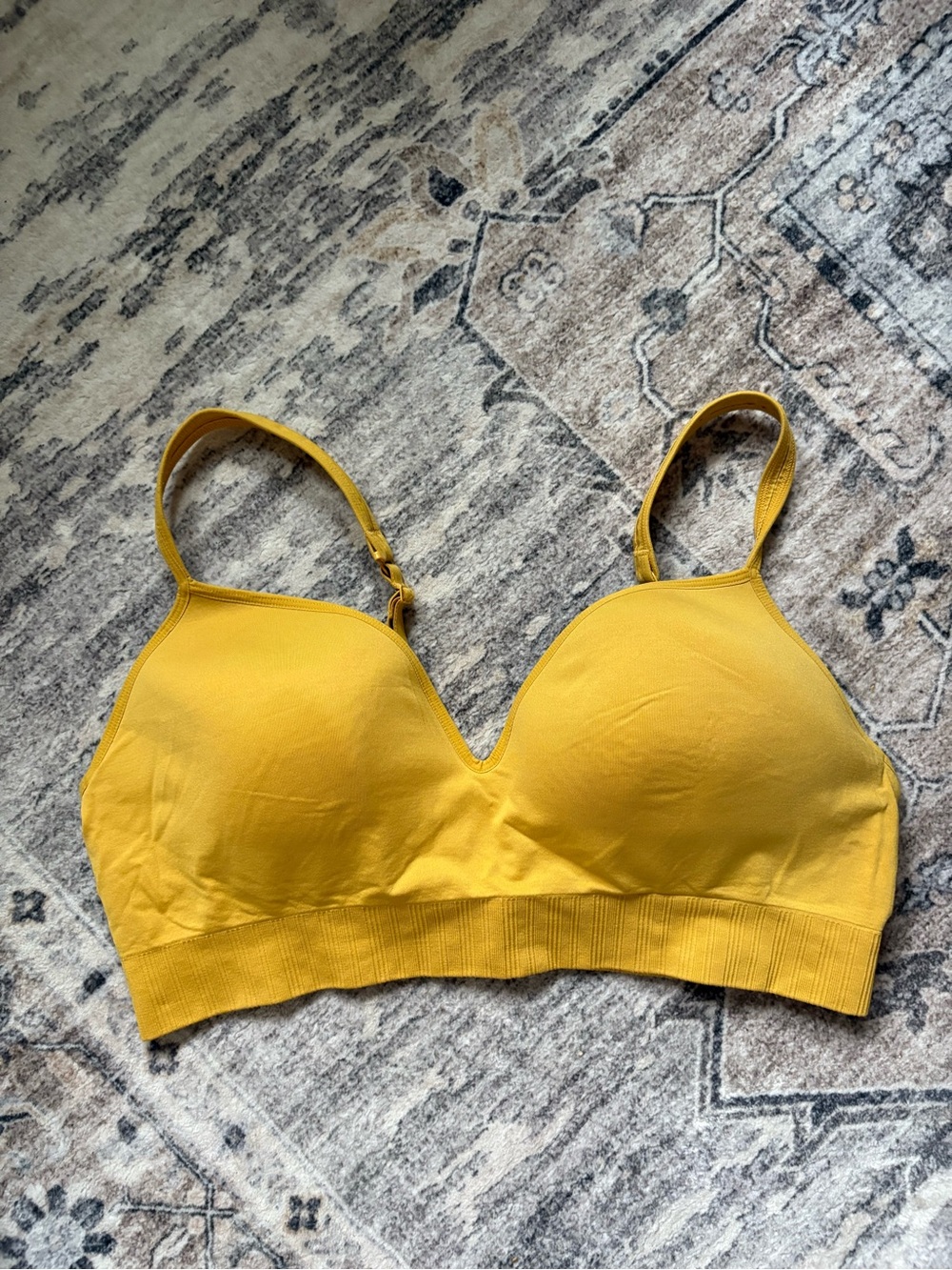 Athleta yellow bra size XL